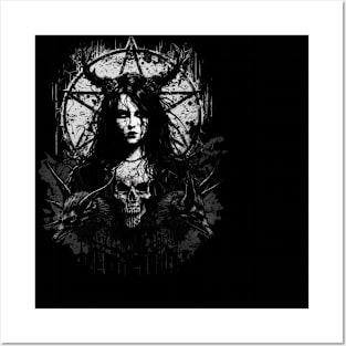 Gothic girl Posters and Art